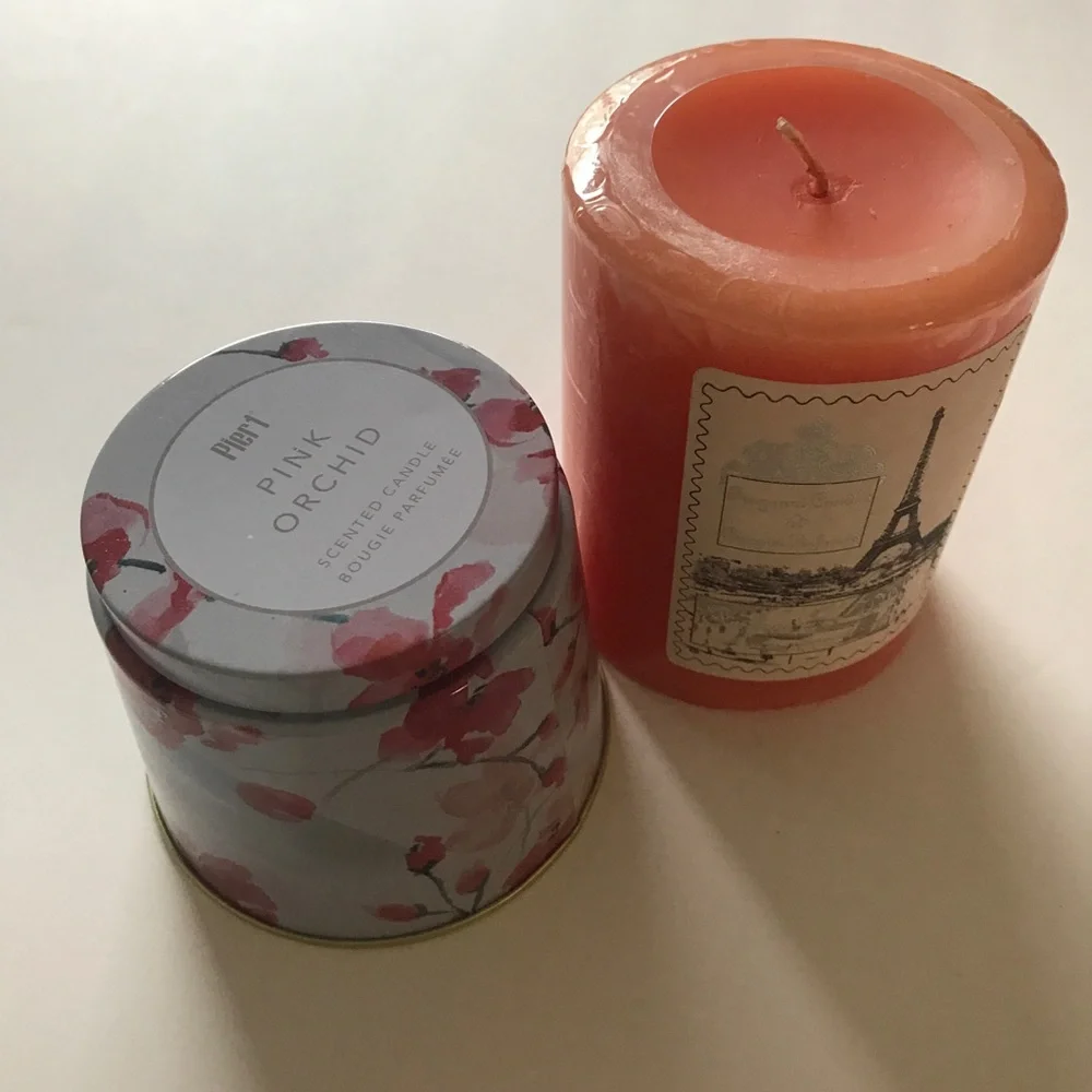 NWT Set of Candles Pier 1 orchid scented